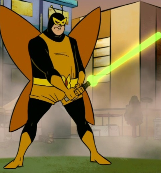 Henchman 21 with the light saber from "Tag Sale, You're It!"
